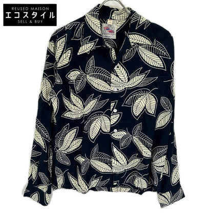 DUKE KAHANAMOKU デュークカハナモク ブラック×ホワイト スペシャルエディション ISLAND LEAF/アイランドリーフ アロハシャツ トップス