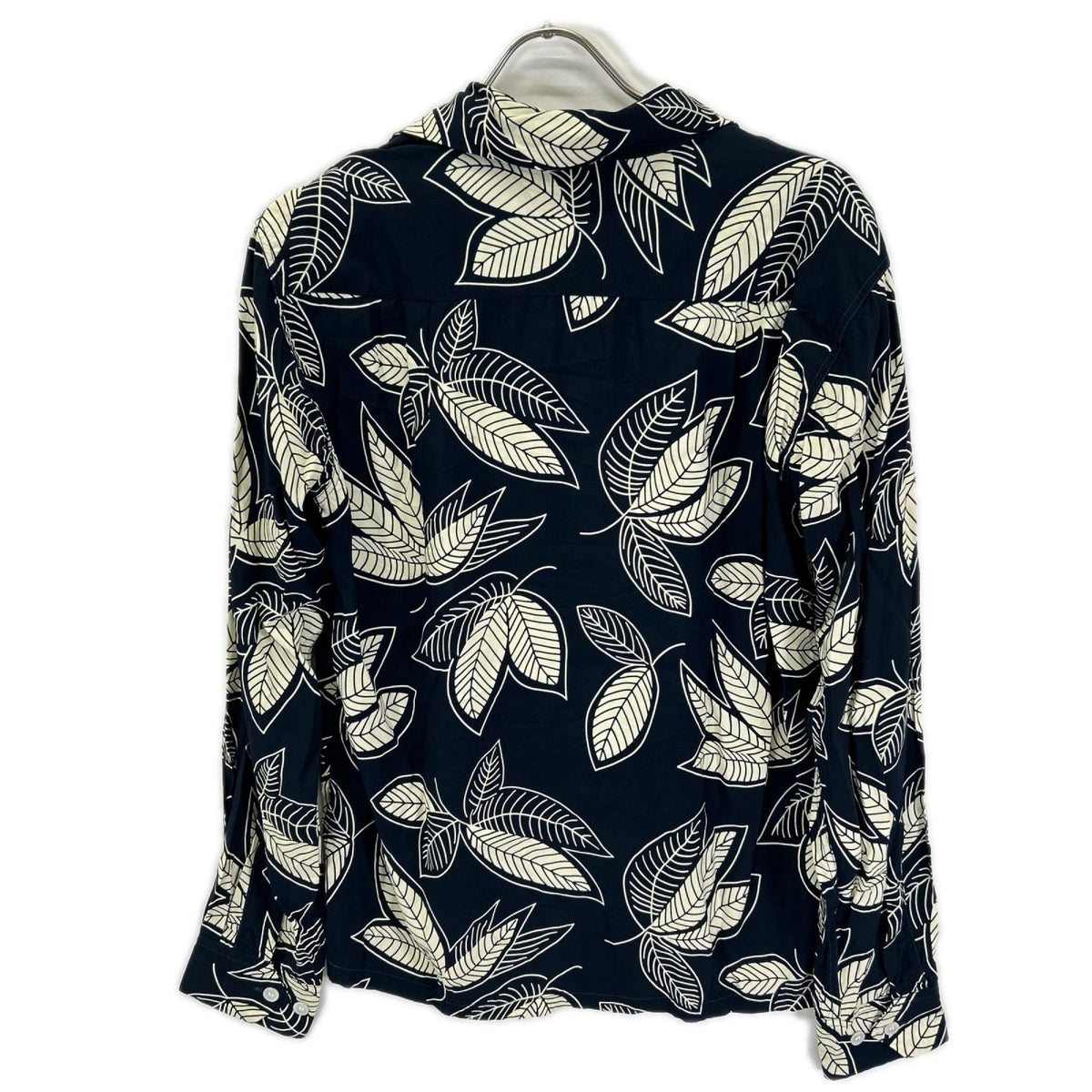 DUKE KAHANAMOKU デュークカハナモク ブラック×ホワイト スペシャルエディション ISLAND LEAF/アイランドリーフ アロハシャツ トップス
