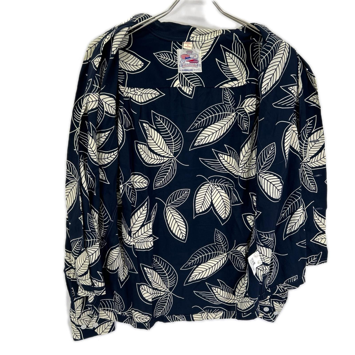 DUKE KAHANAMOKU デュークカハナモク ブラック×ホワイト スペシャルエディション ISLAND LEAF/アイランドリーフ アロハシャツ トップス