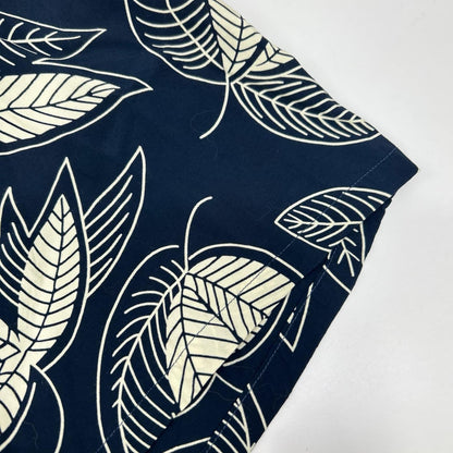 DUKE KAHANAMOKU デュークカハナモク ブラック×ホワイト スペシャルエディション ISLAND LEAF/アイランドリーフ アロハシャツ トップス