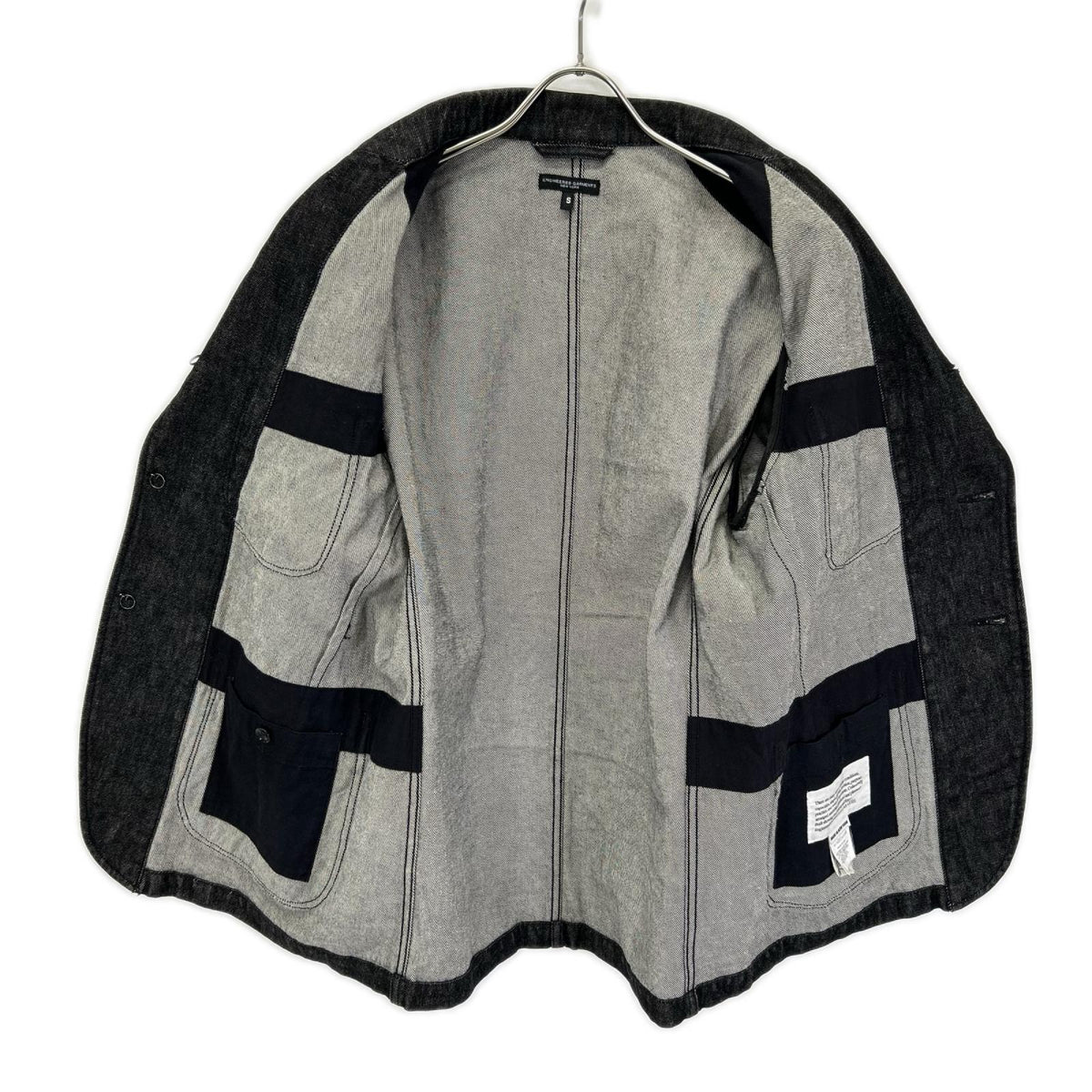 Engineered Garments エンジニアードガーメンツ ブラック ピークドラペル ベッドフォード デニムジャケット ジャケット