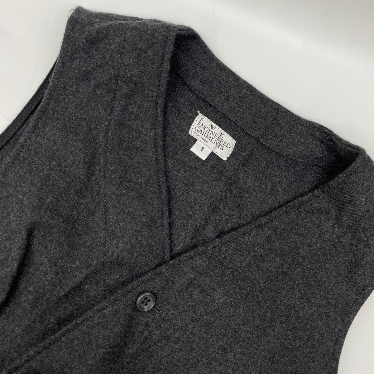 Engineered Garments エンジニアードガーメンツ チャコール ラップデザイン ノースリーブ オールインワン オーバーオール オールインワン