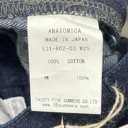 ANATOMICA アナトミカ 531-602-03 インディゴ FRONTIER LADY PANTS ハイウエストデニムスラックスパンツ ボトムス