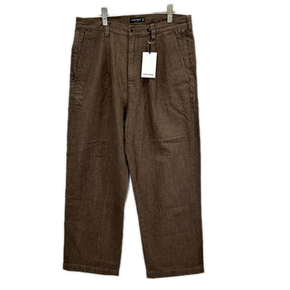 PORTANCE ポータンス PC01C011-PT03 26SS ブラウン ヘンプ混 HEMP MIX SLACKS デニムパンツ ボトムス