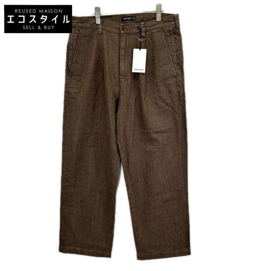 PORTANCE ポータンス PC01C011-PT03 26SS ブラウン ヘンプ混 HEMP MIX SLACKS デニムパンツ ボトムス