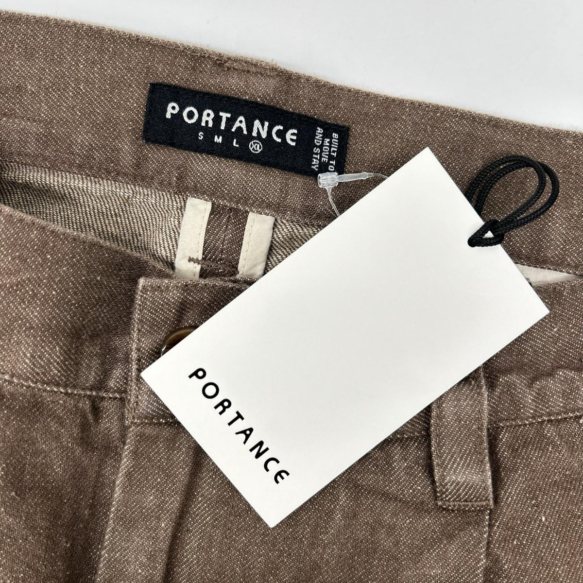 PORTANCE ポータンス PC01C011-PT03 26SS ブラウン ヘンプ混 HEMP MIX SLACKS デニムパンツ ボトムス