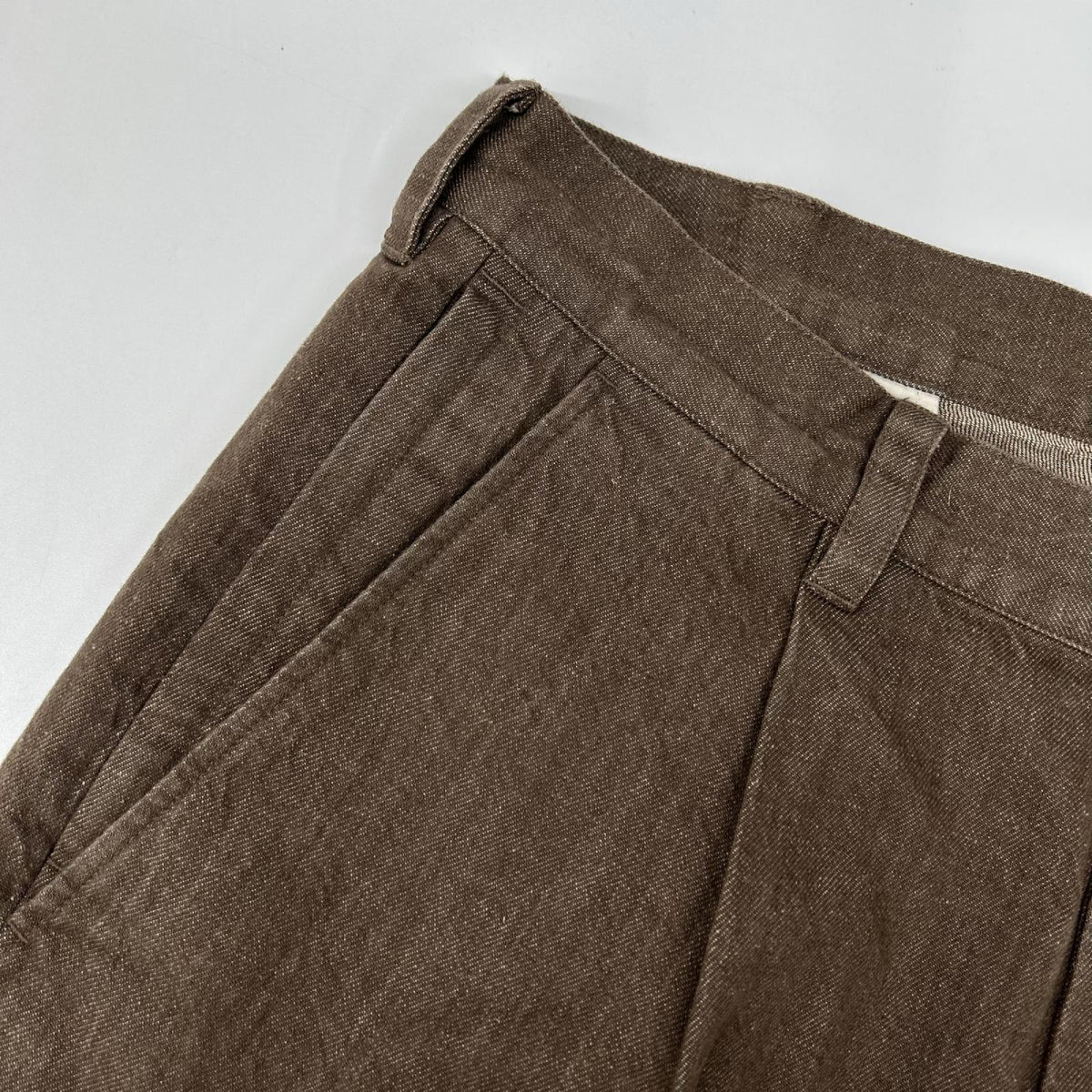 PORTANCE ポータンス PC01C011-PT03 26SS ブラウン ヘンプ混 HEMP MIX SLACKS デニムパンツ ボトムス