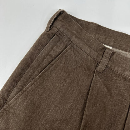 PORTANCE ポータンス PC01C011-PT03 26SS ブラウン ヘンプ混 HEMP MIX SLACKS デニムパンツ ボトムス