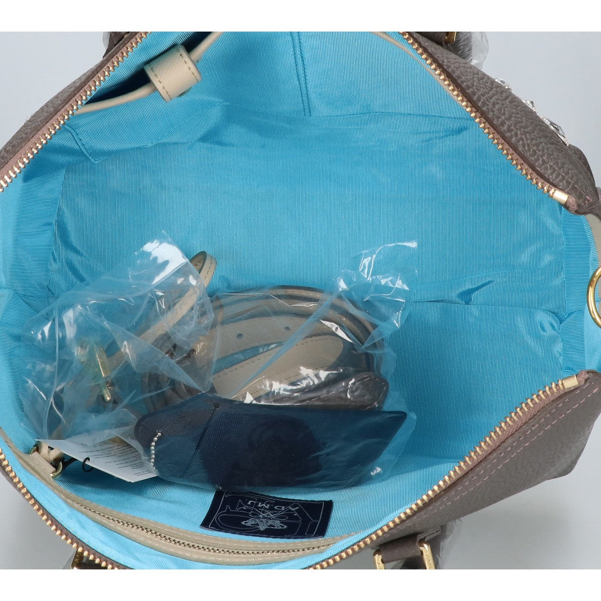 A.D.M.J. Accessoires De Mademoiselle ADMJ 【新品同様】18SC080104 スワロフスキークリスタル付 2WAYショルダー トートバッグ
