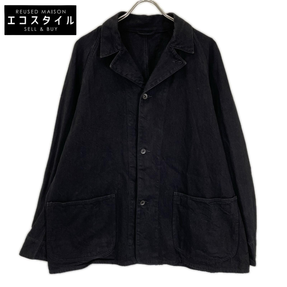 COMOLI コモリ 25SS B01-01002 ブラック デニム ワークジャケット ジャケット