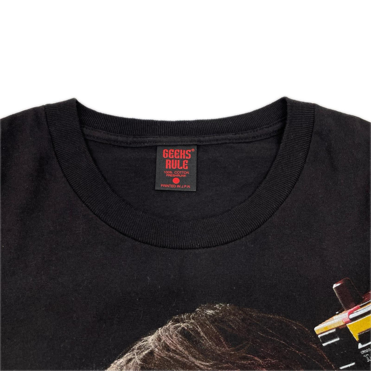 GEEKS RULE ギークスルール ブラック DEATH STRANDING 2 シルクスクリーンプリントTシャツ トップス