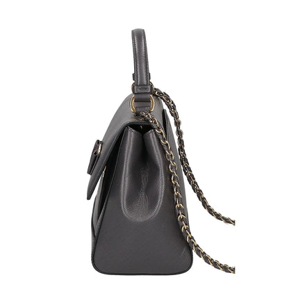 SalvatoreFerragamo サルバトーレフェラガモ 【新品同様】EZ-21 F570 ヴァラリボン サフィアーノ 2WAYショルダー ハンドバッグ