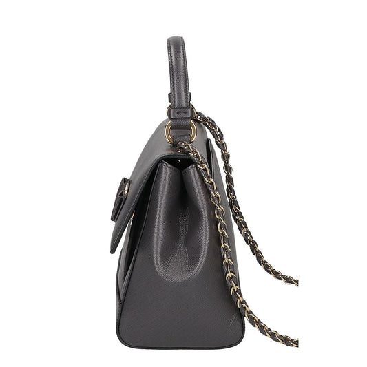 SalvatoreFerragamo サルバトーレフェラガモ 【新品同様】EZ-21 F570 ヴァラリボン サフィアーノ 2WAYショルダー ハンドバッグ