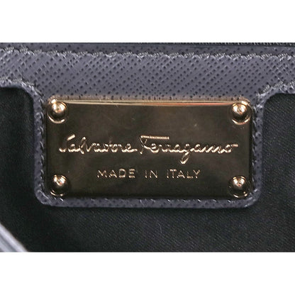 SalvatoreFerragamo サルバトーレフェラガモ 【新品同様】EZ-21 F570 ヴァラリボン サフィアーノ 2WAYショルダー ハンドバッグ