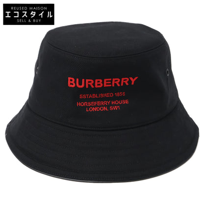 BURBERRY バーバリー 【美品/国内正規】8053474/72C ホースフェリー ロゴ刺繍 バケットハット 帽子