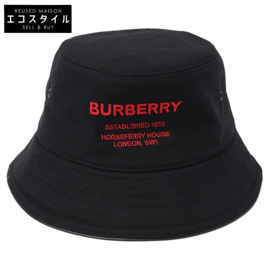 BURBERRY バーバリー 【美品/国内正規】8053474/72C ホースフェリー ロゴ刺繍 バケットハット 帽子