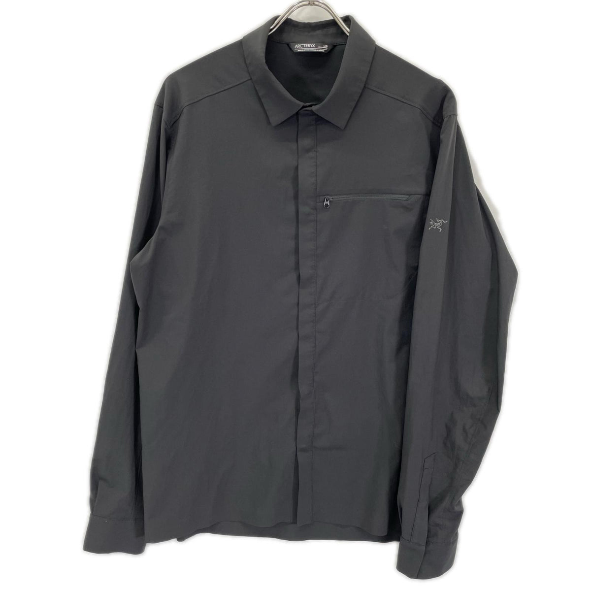 ARC'TERYX アークテリクス X000007410 23SS ブラック SKYLINE LS SHIRT スカイライン 比翼ボタン 長袖 ボタンシャツ トップス