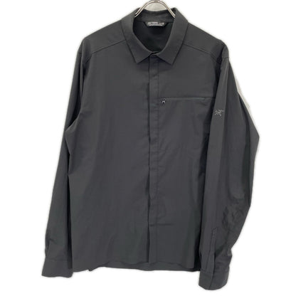 ARC'TERYX アークテリクス X000007410 23SS ブラック SKYLINE LS SHIRT スカイライン 比翼ボタン 長袖 ボタンシャツ トップス