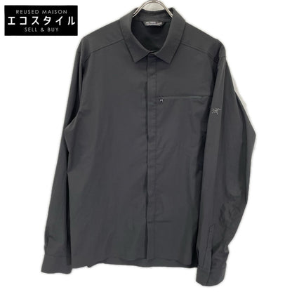 ARC'TERYX アークテリクス X000007410 23SS ブラック SKYLINE LS SHIRT スカイライン 比翼ボタン 長袖 ボタンシャツ トップス