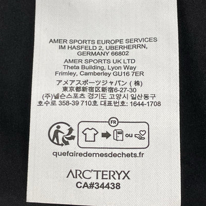ARC'TERYX アークテリクス X000007410 23SS ブラック SKYLINE LS SHIRT スカイライン 比翼ボタン 長袖 ボタンシャツ トップス