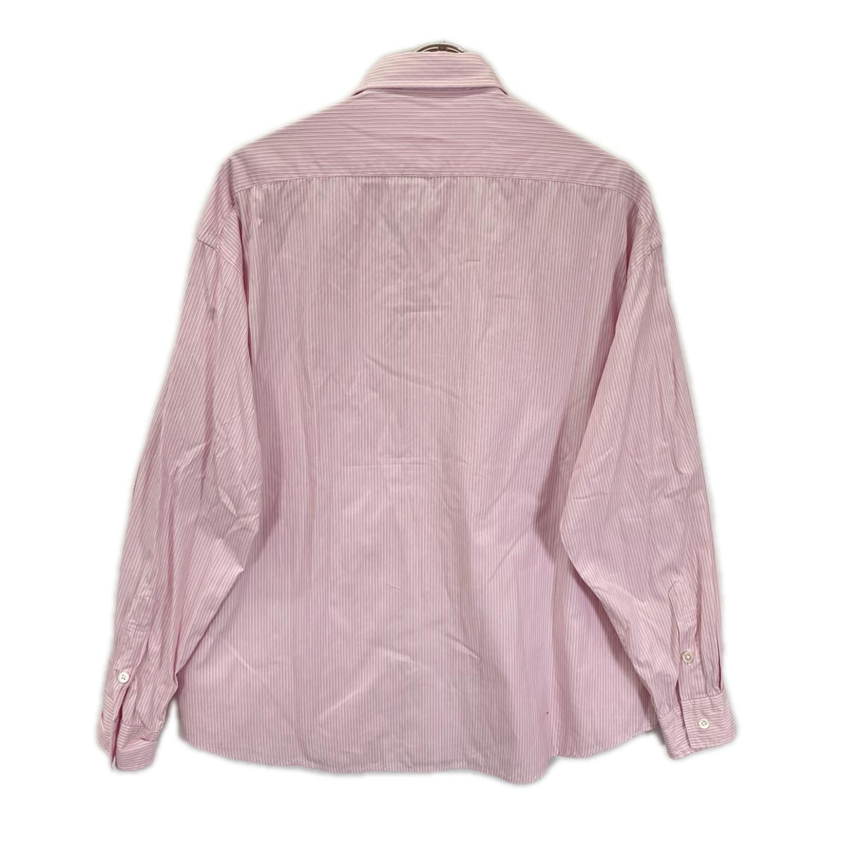 Porter Classic ポータークラシック サクラ/ピンク コットン ROLL UP STRIPE SHIRT ストライプ ロールアップ ボタンシャツ トップス