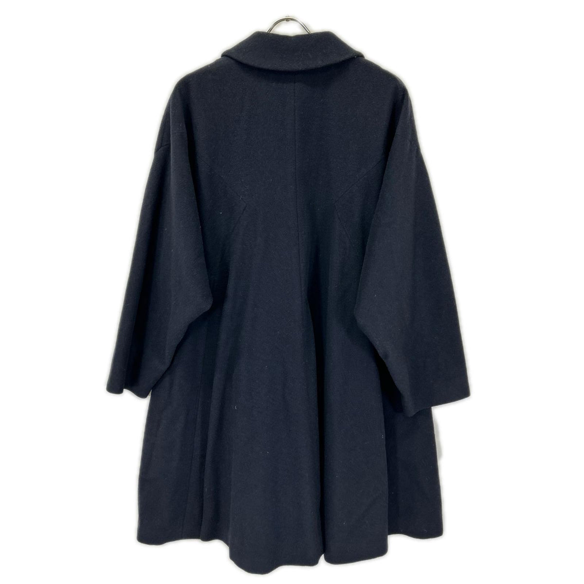 COMMEdesGARCONS COMMEdesGARCONS コムデギャルソンコムデギャルソン（コムコム） 14AW RN-C006 ネイビー カシミヤ混ウール 丸襟ドロップショルダーフレアコート コート