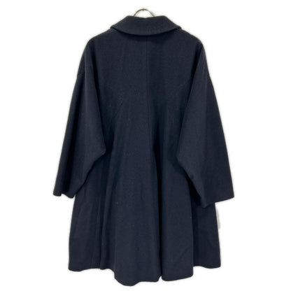 COMMEdesGARCONS COMMEdesGARCONS コムデギャルソンコムデギャルソン（コムコム） 14AW RN-C006 ネイビー カシミヤ混ウール 丸襟ドロップショルダーフレアコート コート