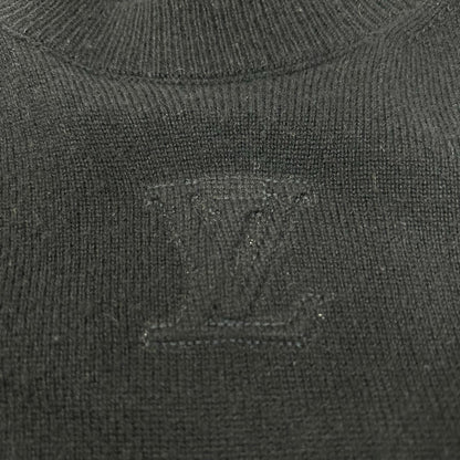 LOUIS VUITTON ルイヴィトン RM221Q JZE HMN40W 22SS ダークネイビー カシミヤシルク LV エンボスロゴ インサイドアウト クルーネックニット トップス