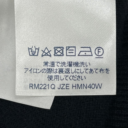 LOUIS VUITTON ルイヴィトン RM221Q JZE HMN40W 22SS ダークネイビー カシミヤシルク LV エンボスロゴ インサイドアウト クルーネックニット トップス