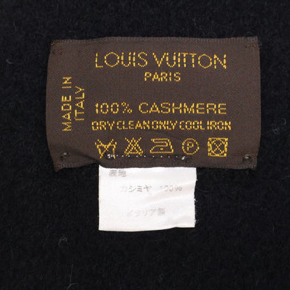 LOUIS VUITTON ルイヴィトン LVロゴ カシミヤ フリンジ マフラー