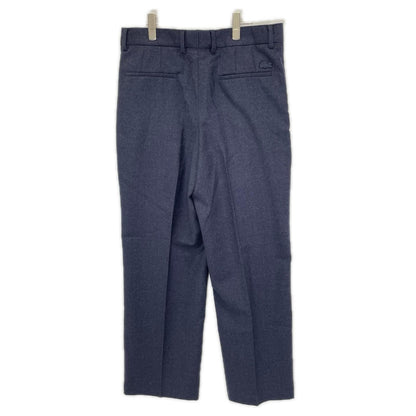 Lacoste ラコステ HH9227-10 ネイビー ストレートフィットフェルテッドウールプリーツパンツ ボトムス