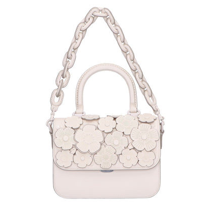 COACH コーチ 美品 グラブタンレザー ティーローズ ローグ トップハンドルバッグ ハンドバッグ