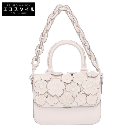 COACH コーチ 美品 グラブタンレザー ティーローズ ローグ トップハンドルバッグ ハンドバッグ