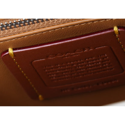 COACH コーチ 美品 グラブタンレザー ティーローズ ローグ トップハンドルバッグ ハンドバッグ