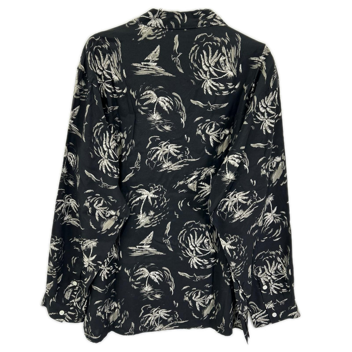 OLDJOE&CO. オールドジョー 26SS 2610J-SH19 ブラック パームツリー柄 ORIGINAL PRINTED OPEN COLLAR SHIRTS トップス