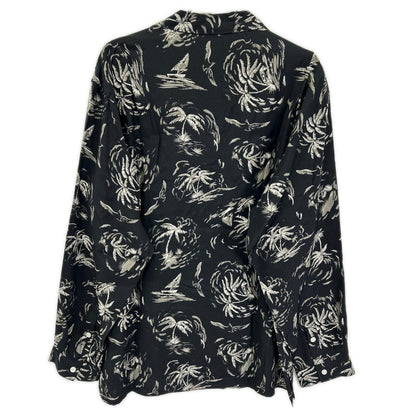 OLDJOE&CO. オールドジョー 26SS 2610J-SH19 ブラック パームツリー柄 ORIGINAL PRINTED OPEN COLLAR SHIRTS トップス