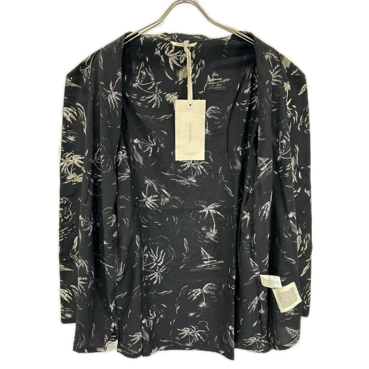 OLDJOE&CO. オールドジョー 26SS 2610J-SH19 ブラック パームツリー柄 ORIGINAL PRINTED OPEN COLLAR SHIRTS トップス