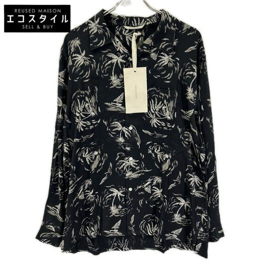 OLDJOE&CO. オールドジョー 26SS 2610J-SH19 ブラック パームツリー柄 ORIGINAL PRINTED OPEN COLLAR SHIRTS トップス