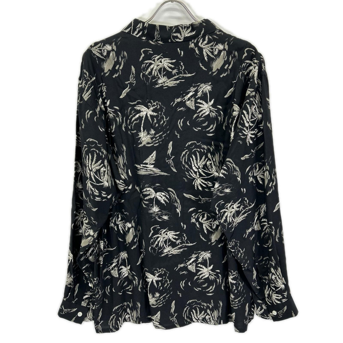 OLDJOE&CO. オールドジョー 26SS 2610J-SH19 ブラック パームツリー柄 ORIGINAL PRINTED OPEN COLLAR SHIRTS トップス