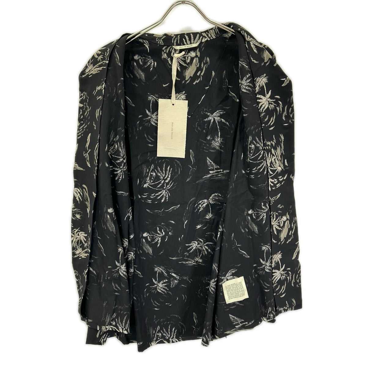 OLDJOE&CO. オールドジョー 26SS 2610J-SH19 ブラック パームツリー柄 ORIGINAL PRINTED OPEN COLLAR SHIRTS トップス