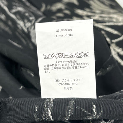 OLDJOE&CO. オールドジョー 26SS 2610J-SH19 ブラック パームツリー柄 ORIGINAL PRINTED OPEN COLLAR SHIRTS トップス
