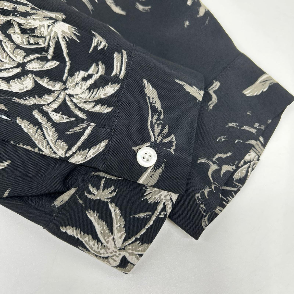 OLDJOE&CO. オールドジョー 26SS 2610J-SH19 ブラック パームツリー柄 ORIGINAL PRINTED OPEN COLLAR SHIRTS トップス