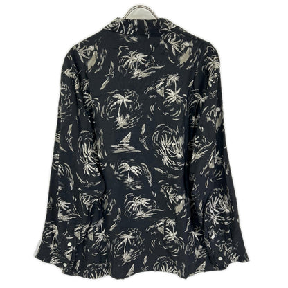 OLDJOE&CO. オールドジョー 26SS 2610J-SH19 ブラック パームツリー柄 ORIGINAL PRINTED OPEN COLLAR SHIRTS トップス