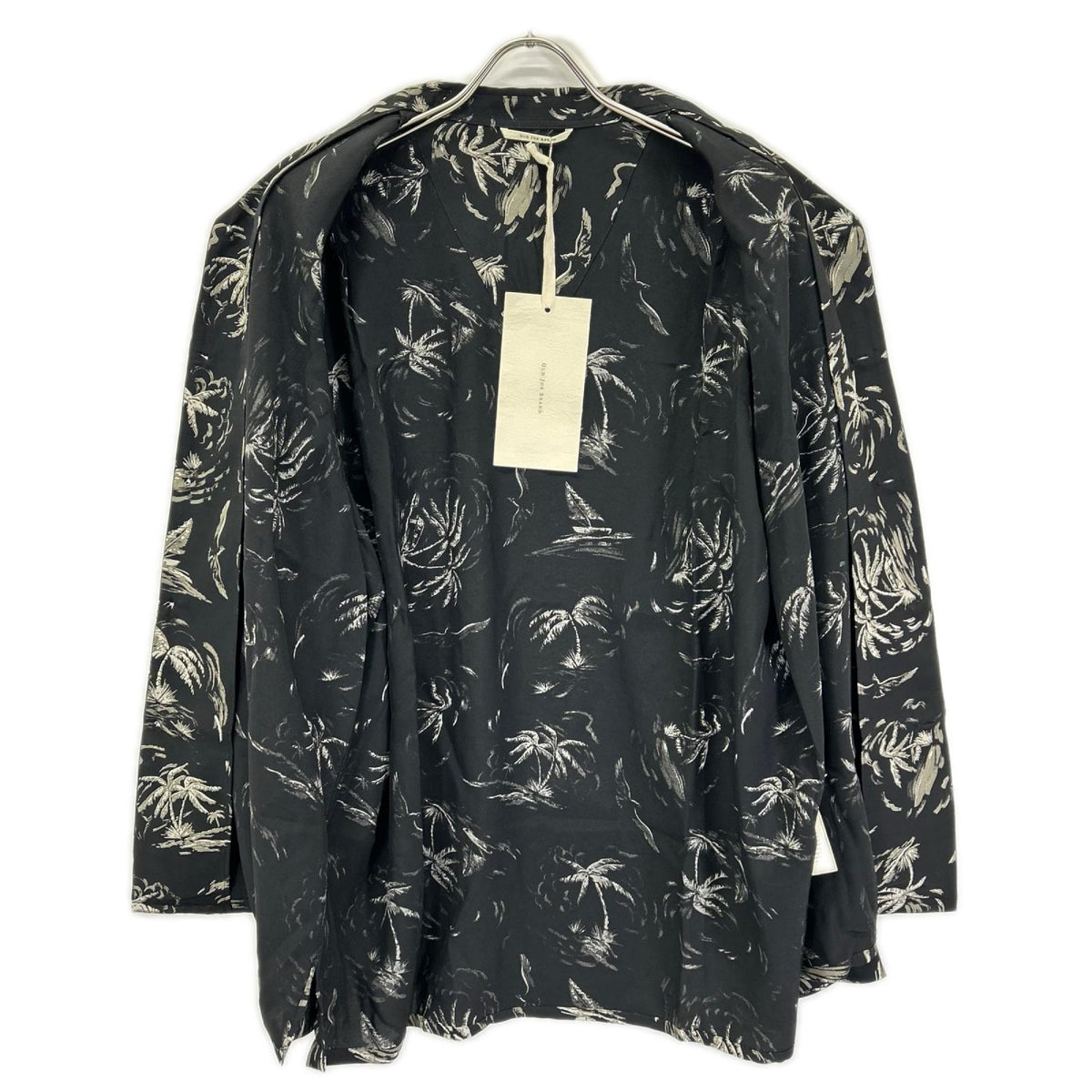 OLDJOE&CO. オールドジョー 26SS 2610J-SH19 ブラック パームツリー柄 ORIGINAL PRINTED OPEN COLLAR SHIRTS トップス