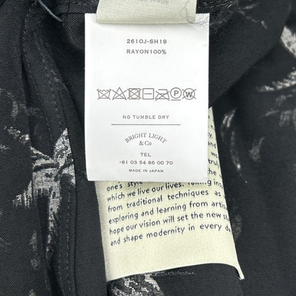 OLDJOE&CO. オールドジョー 26SS 2610J-SH19 ブラック パームツリー柄 ORIGINAL PRINTED OPEN COLLAR SHIRTS トップス