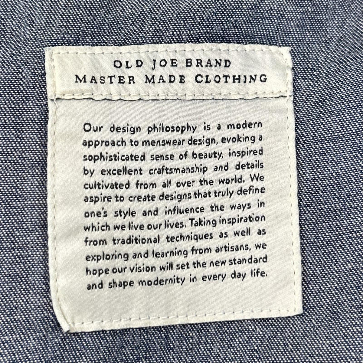 OLDJOE&CO. オールドジョー 25SS 2520J-PT14 インディゴ BELTLESS WAIST JEAN TROUSER 990 ボトムス