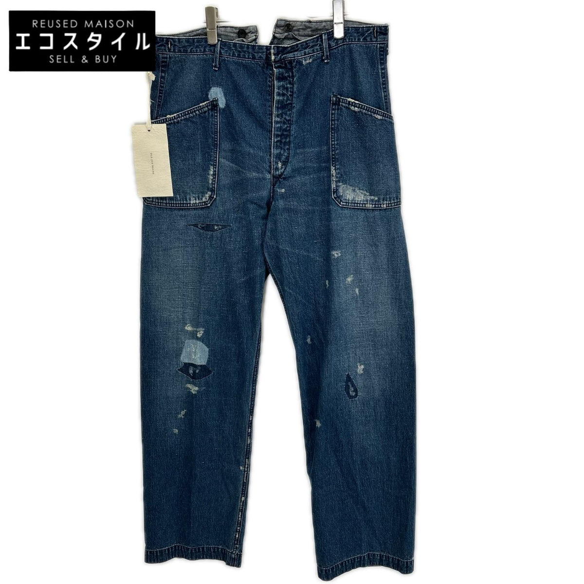 OLDJOE&CO. オールドジョー 25SS 2520J-PT15 インディゴ ダメージ/リペア加工 WADORI SAILOR TROUSER ボトムス