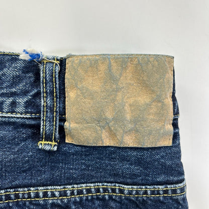 B-EG-002 ウォッシュインディゴ denim pant/デニムパンツ ボトムス