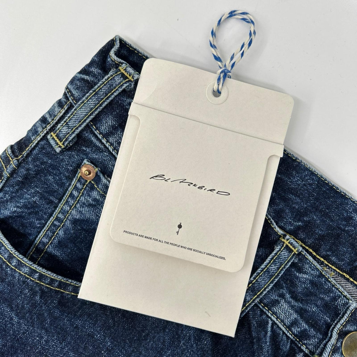 B-EG-002 ウォッシュインディゴ denim pant/デニムパンツ ボトムス