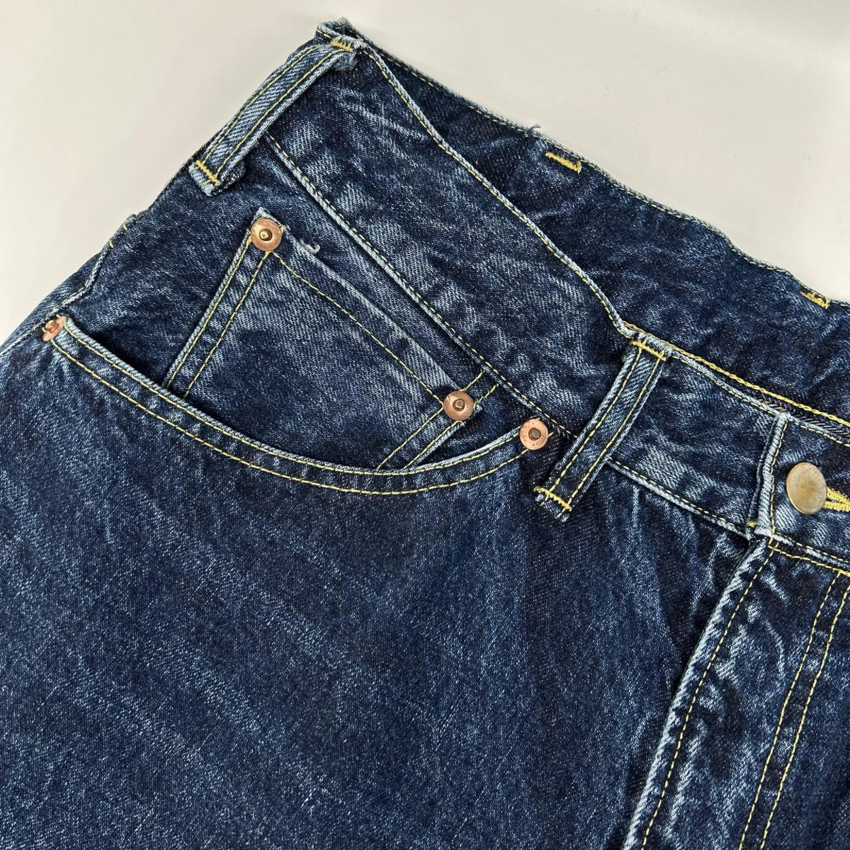B-EG-002 ウォッシュインディゴ denim pant/デニムパンツ ボトムス